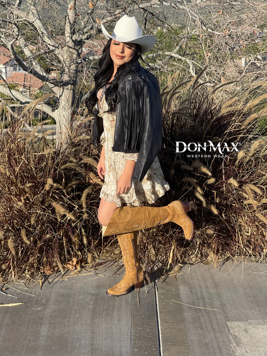 Botas Vaqueras Altas De Piel Nobuck Para Mujer 'El General' - ID: 43918 - Imagen 3