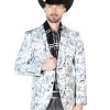 Saco Estampado Plata Para Hombre 'El Señor De Los Cielos' - ID: 43994
