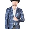Saco Estampado Azul Para Hombre 'El Señor De Los Cielos' - ID: 43995