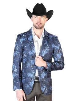 Saco Estampado Azul Para Hombre 'El Señor De Los Cielos' - ID: 43995
