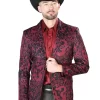 Saco Estampado Burgandy Para Hombre 'El Señor De Los Cielos' - ID: 43996