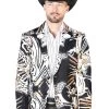 Saco Estampado Negro/Oro Para Hombre 'El Señor De Los Cielos' - ID: 44001