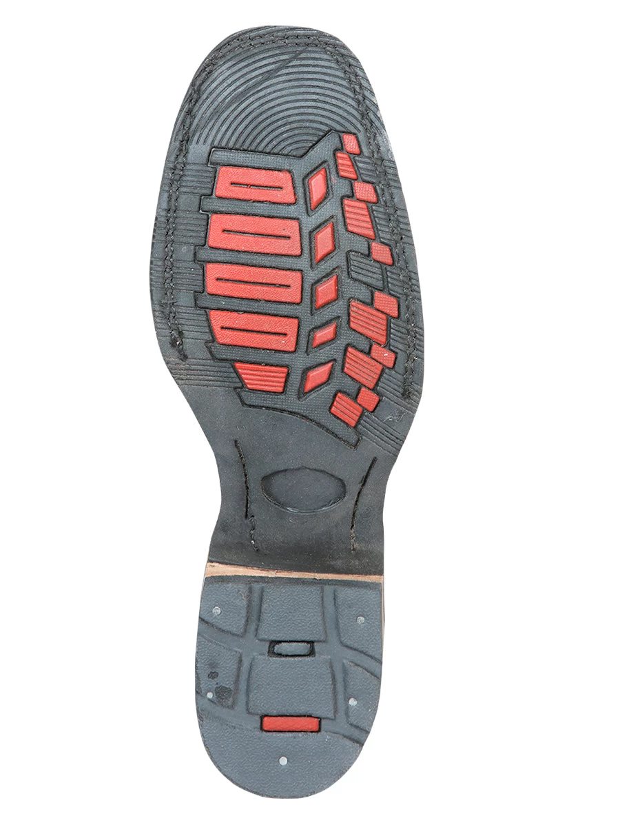 Botas Vaqueras Rodeo Con Antifaz De Piel Genuina Para Hombre 'El General' - ID: 126232 - Imagen 9