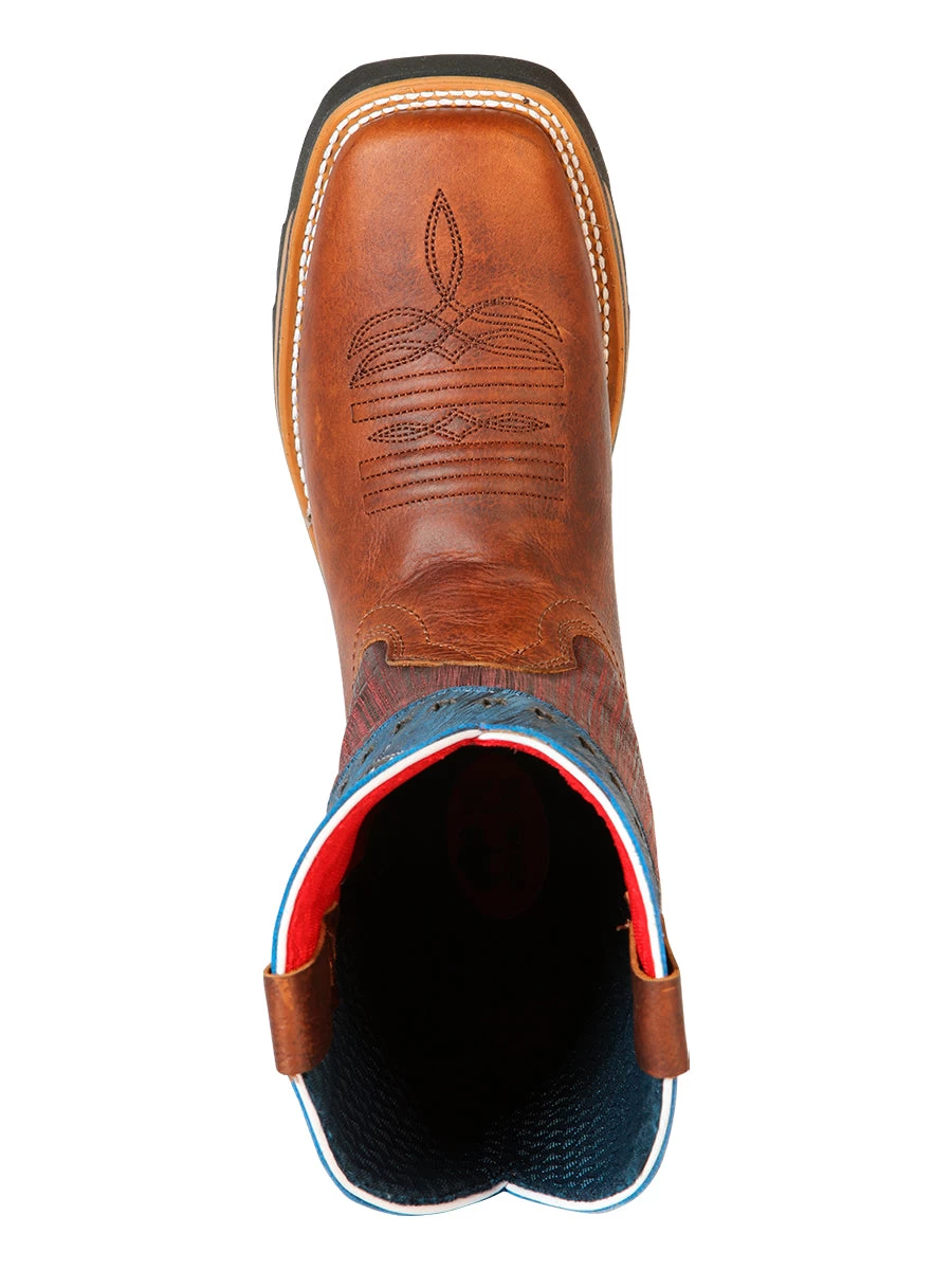 Botas De Trabajo De Tubo Pull-On Con Punta Suave De Piel Genuina Para Hombre 'Buffalo & Bull' - ID: 126473 - Imagen 2